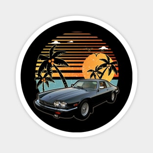 Jaguar XJS 1989 car sunset Magnet